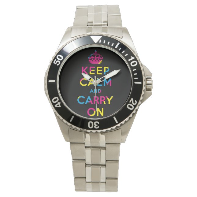 keep calm and carry on - CMYK Watch (Front)