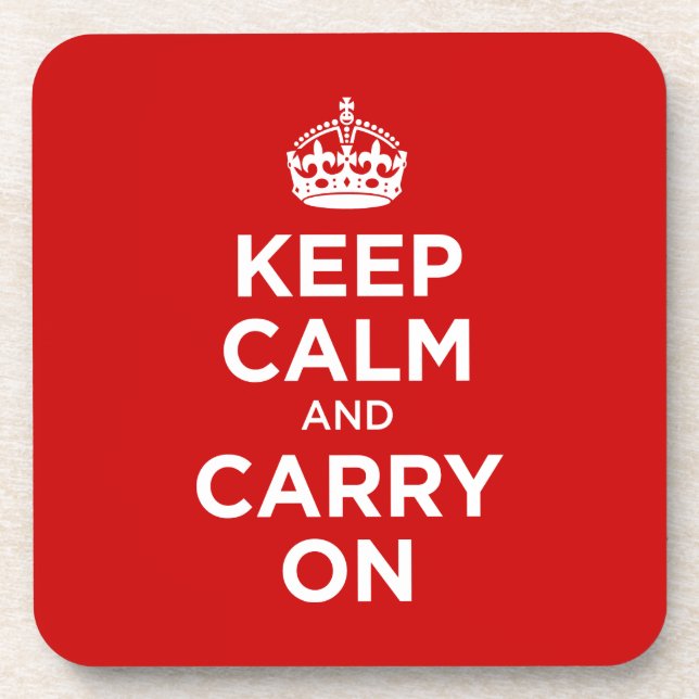 Keep Calm and Carry on Coaster (Front)