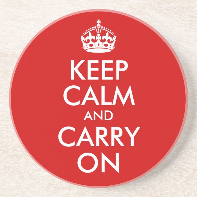 Keep Calm and Carry On Coaster (Front)