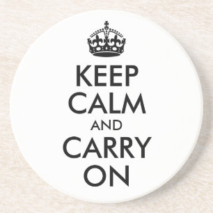 Keep Calm and Carry On Coaster