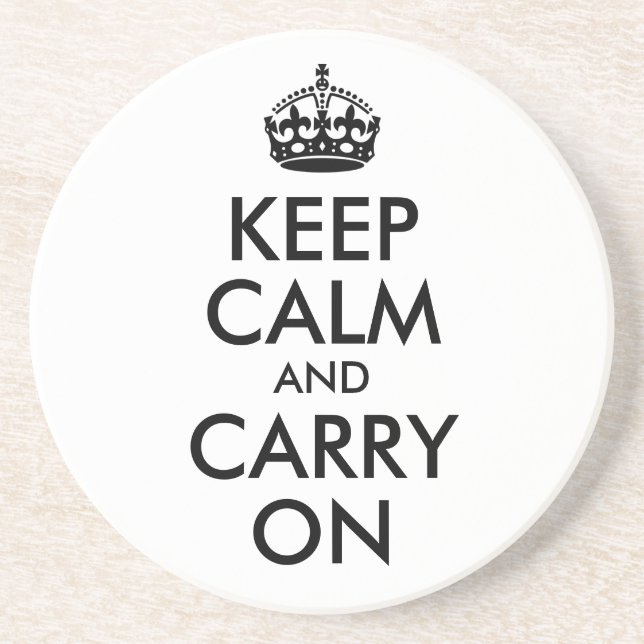 Keep Calm and Carry On Coaster (Front)