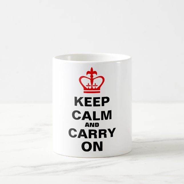 Keep calm and carry on coffee mug (Center)