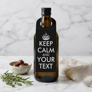 Keep Calm and Carry On - Create Your Own Bottle Tag