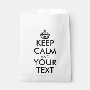 Keep Calm and Carry On - Create Your Own Favour Bags