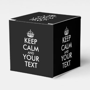 Keep Calm and Carry On - Create Your Own Favour Box