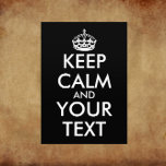Keep Calm and Carry On - Create Your Own Flyer<br><div class="desc">Make your own Custom Keep Calm and Carry On Design by adding text yourself. It’s very popular slogan for fun lover people and everyone.</div>