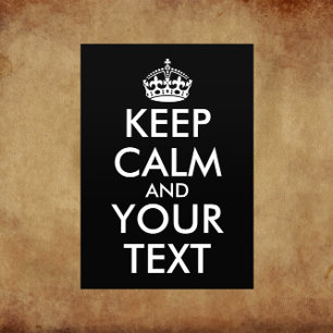 Keep Calm and Carry On - Create Your Own Flyer