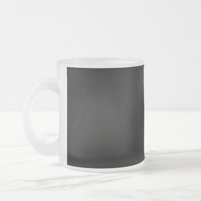 Keep Calm and Carry On - Create Your Own Frosted Glass Coffee Mug (Left)
