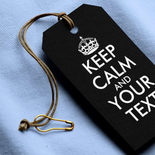 Keep Calm and Carry On - Create Your Own Gift Tags