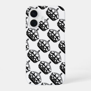 Keep Calm and Carry On Crown iPhone 16 Case