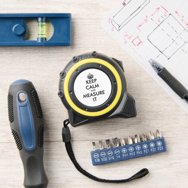 Keep calm and carry on custom measuring tape 1 (Workshop)