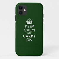 KEEP CALM AND CARRY ON Forest Green