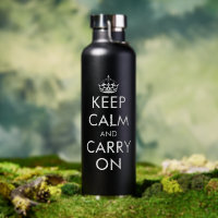 Keep calm and carry on funny large hiking