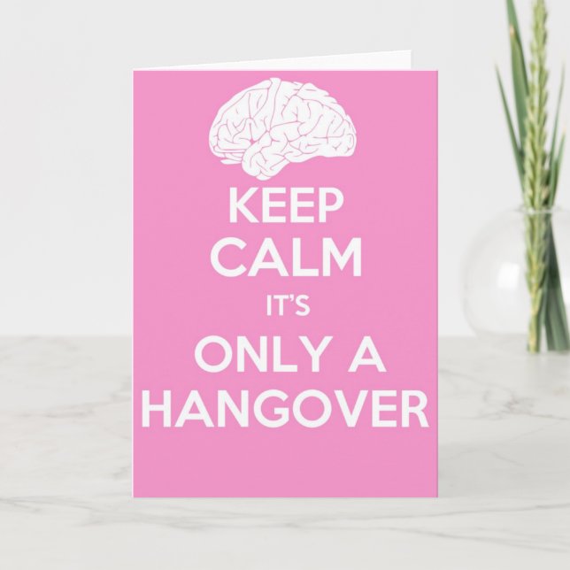 Keep calm and carry on greetings card (Front)