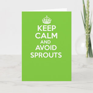 keep calm and carry on greetings card - SPROUTS