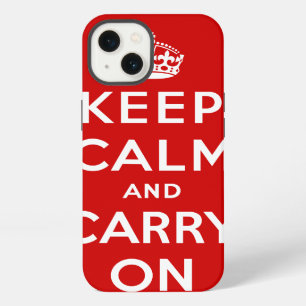 Keep Calm and Carry On iPhone 13 Case