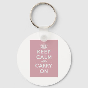 Keep Calm And Carry On Key Ring