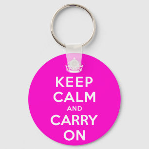 Keep Calm and Carry On Key Ring