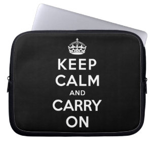Keep Calm and Carry On Laptop Sleeve
