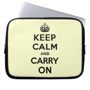 Keep Calm And Carry On Laptop Sleeve