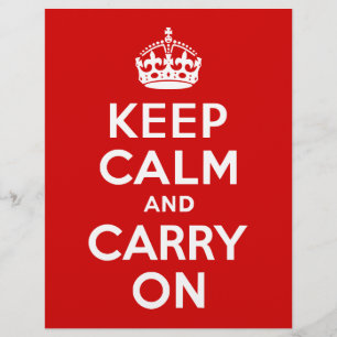 Keep Calm and Carry On Letterhead