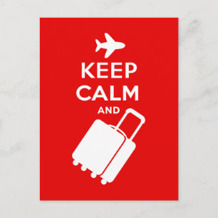 Keep Calm and Carry on Luggage Postcard