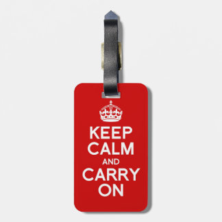 Keep Calm and Carry On Luggage Tag