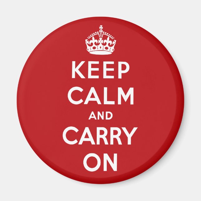 Keep Calm and Carry On Magnet (Front)