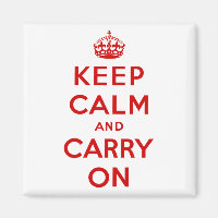 Keep Calm and Carry On Magnet