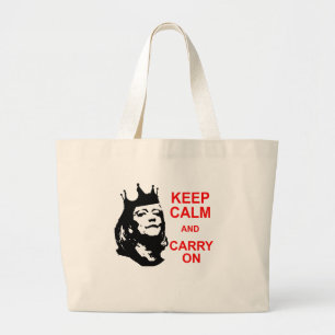 Keep Calm and Carry On, Meg Large Tote Bag