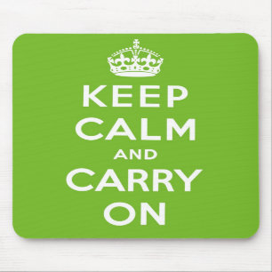 Keep Calm And Carry On Mousepad