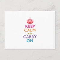 KEEP CALM AND CARRY ON Multicolored