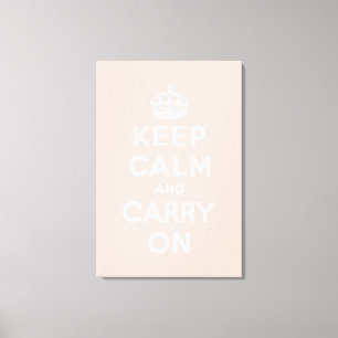 keep calm and carry on Original Canvas Print