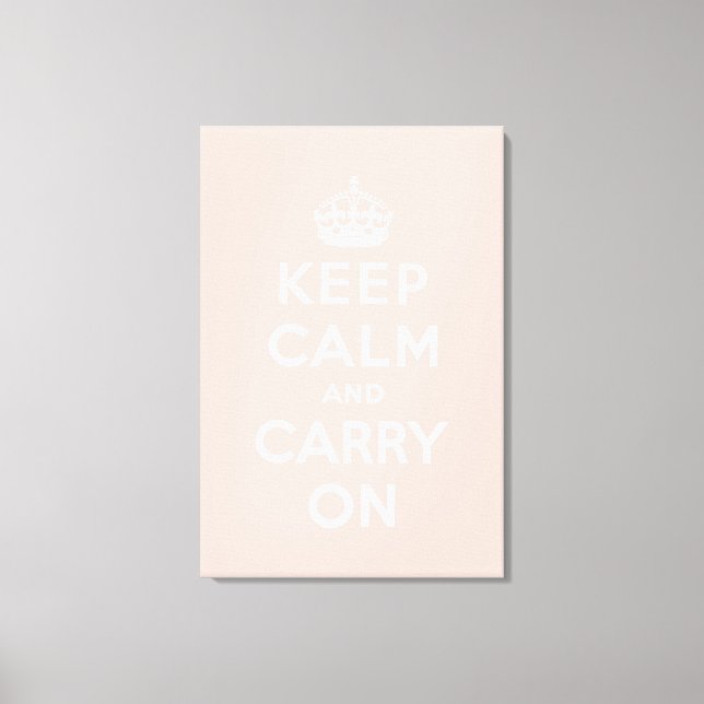 keep calm and carry on Original Canvas Print (Front)