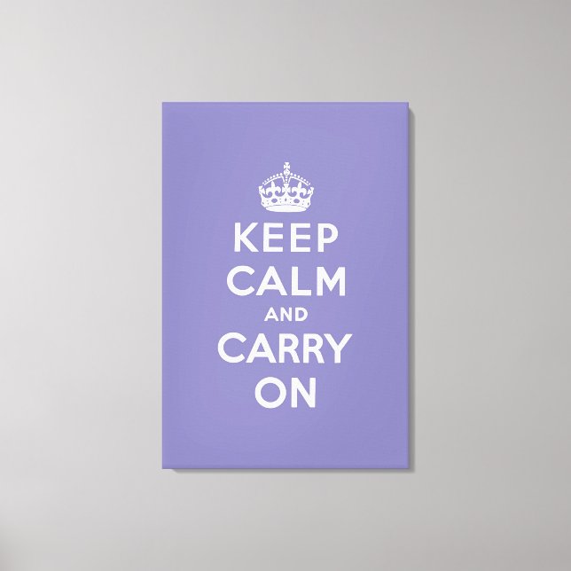 keep calm and carry on Original Canvas Print (Front)
