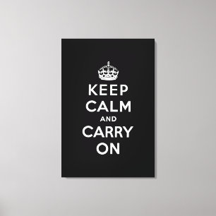 keep calm and carry on Original Canvas Print