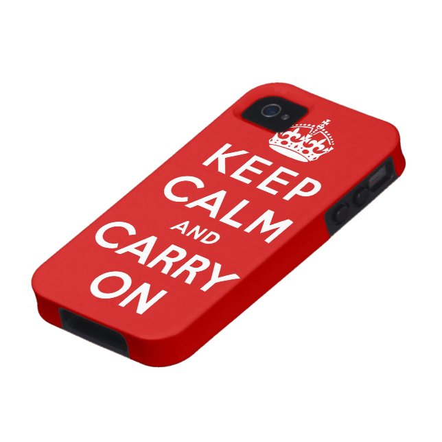 keep calm and carry on Original Case-Mate iPhone Case (Bottom)