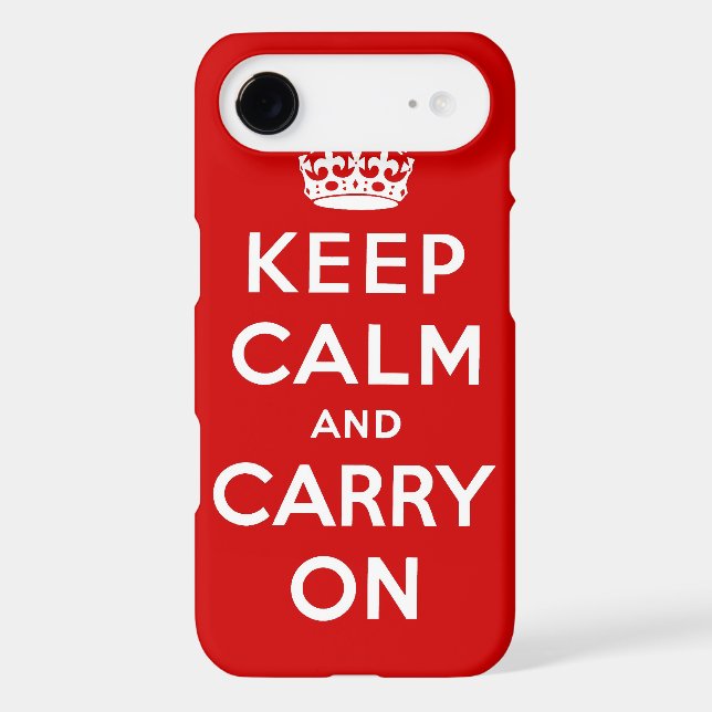 keep calm and carry on Original Case-Mate iPhone Case (Back)