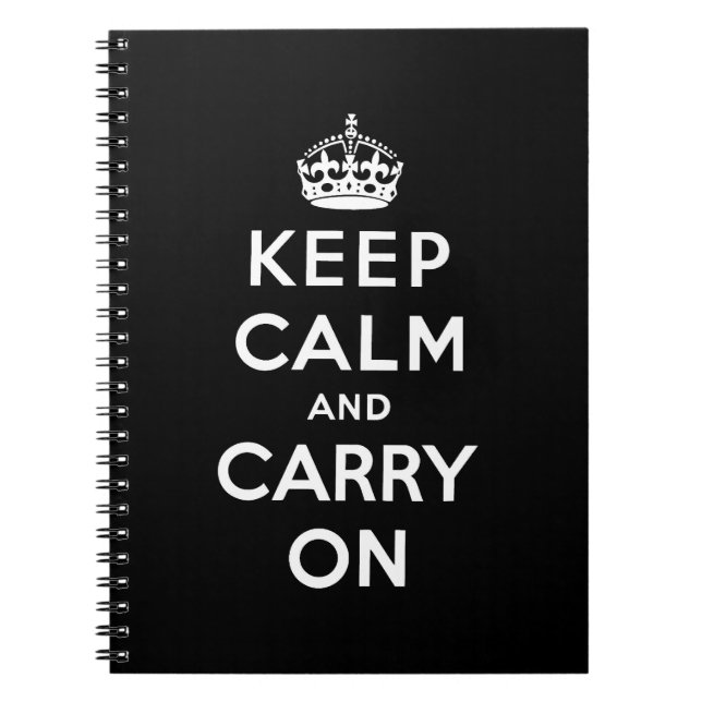 keep calm and carry on Original Notebook (Front)