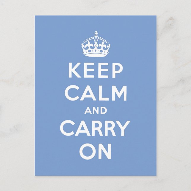 keep calm and carry on Original Postcard (Front)