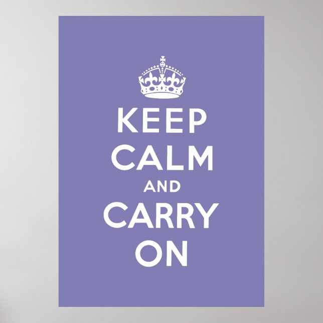 keep calm and carry on Original Poster (Front)