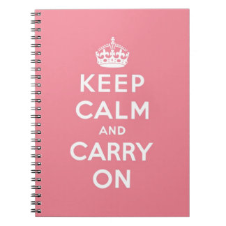 keep calm and carry on Original Spiral Notebook