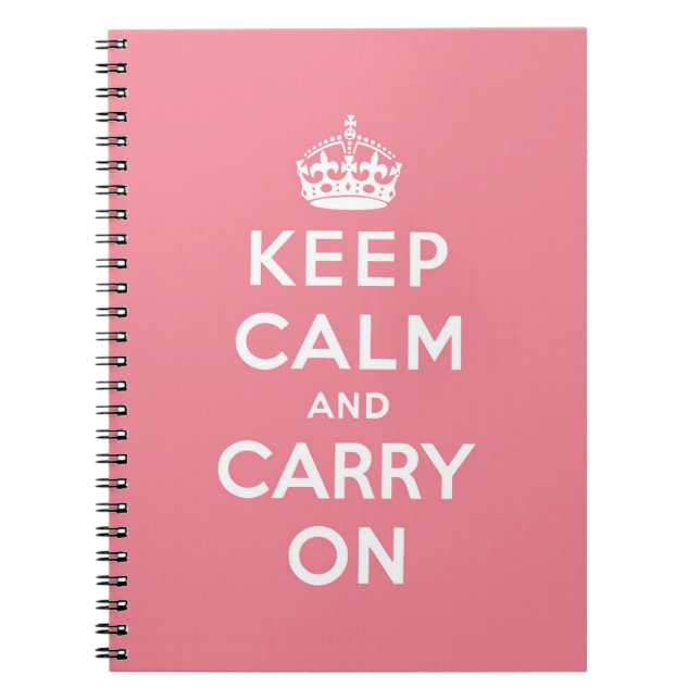 keep calm and carry on Original Spiral Notebook (Front)