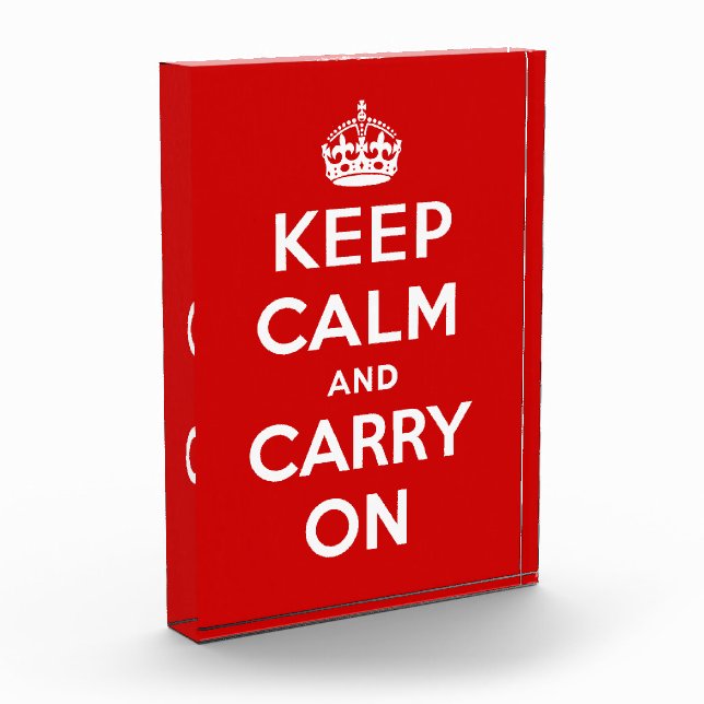Keep Calm and Carry On Photo Block (Left)