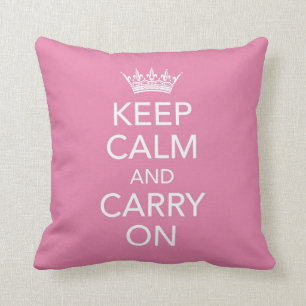 Keep Calm and Carry On Pillow