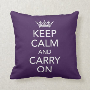 Keep Calm and Carry On Pillow