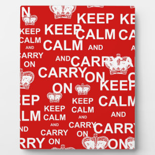Keep Calm and Carry On Plaque