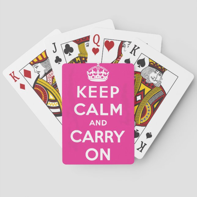 Keep Calm and Carry On Playing Cards (Back)