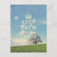 keep calm and carry on