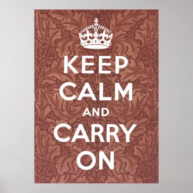Keep Calm And Carry On Poster (Front)
